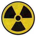 Signmission Corrugated Plastic Sign With Stakes 24in Circular-Radioactive C-24-CIR-WS-Radioactive